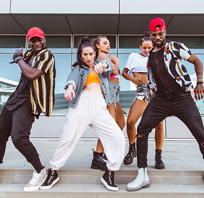 Group of dancers performing their dance